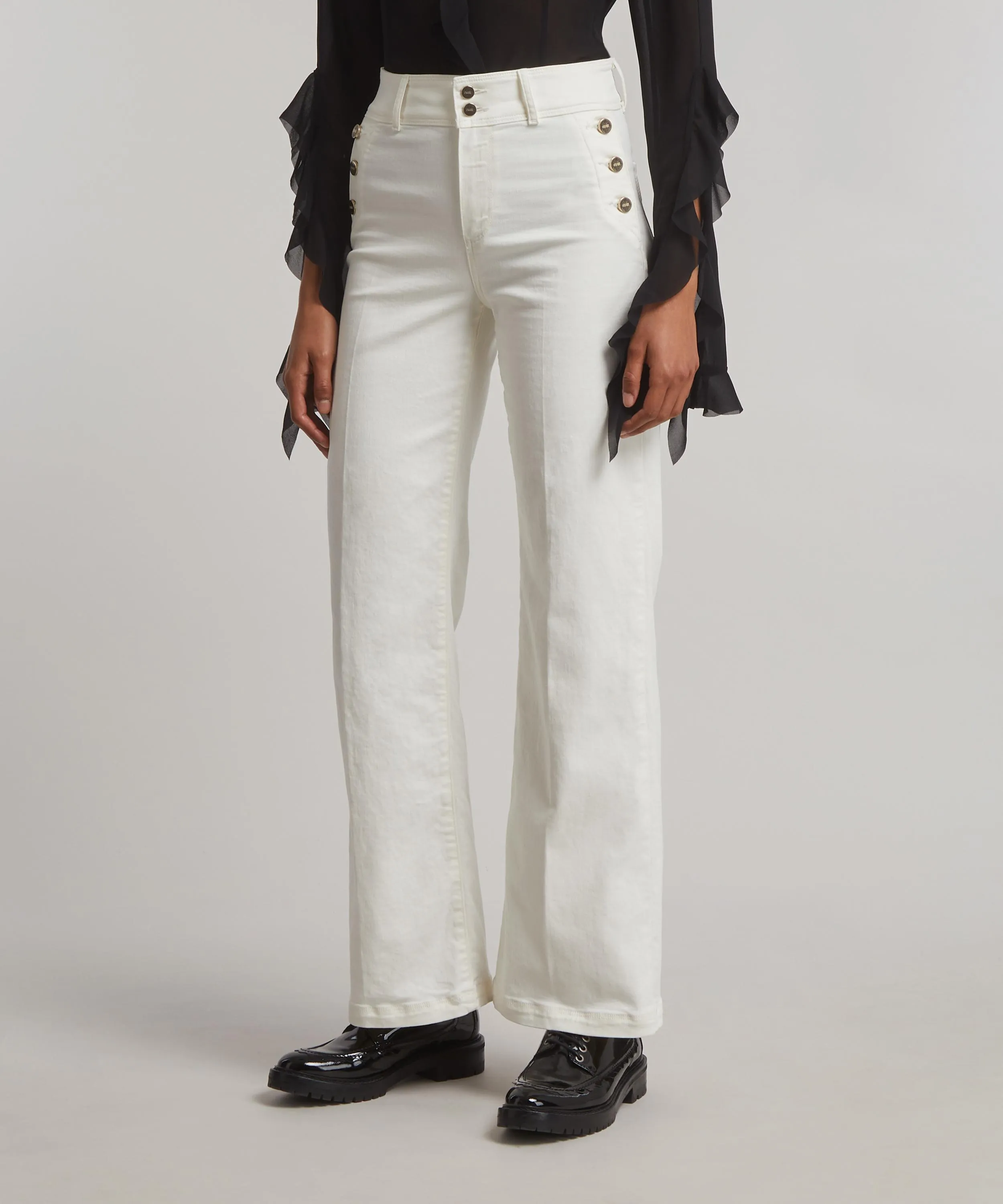 Aubrey 32" Tonal Ecru Jeans