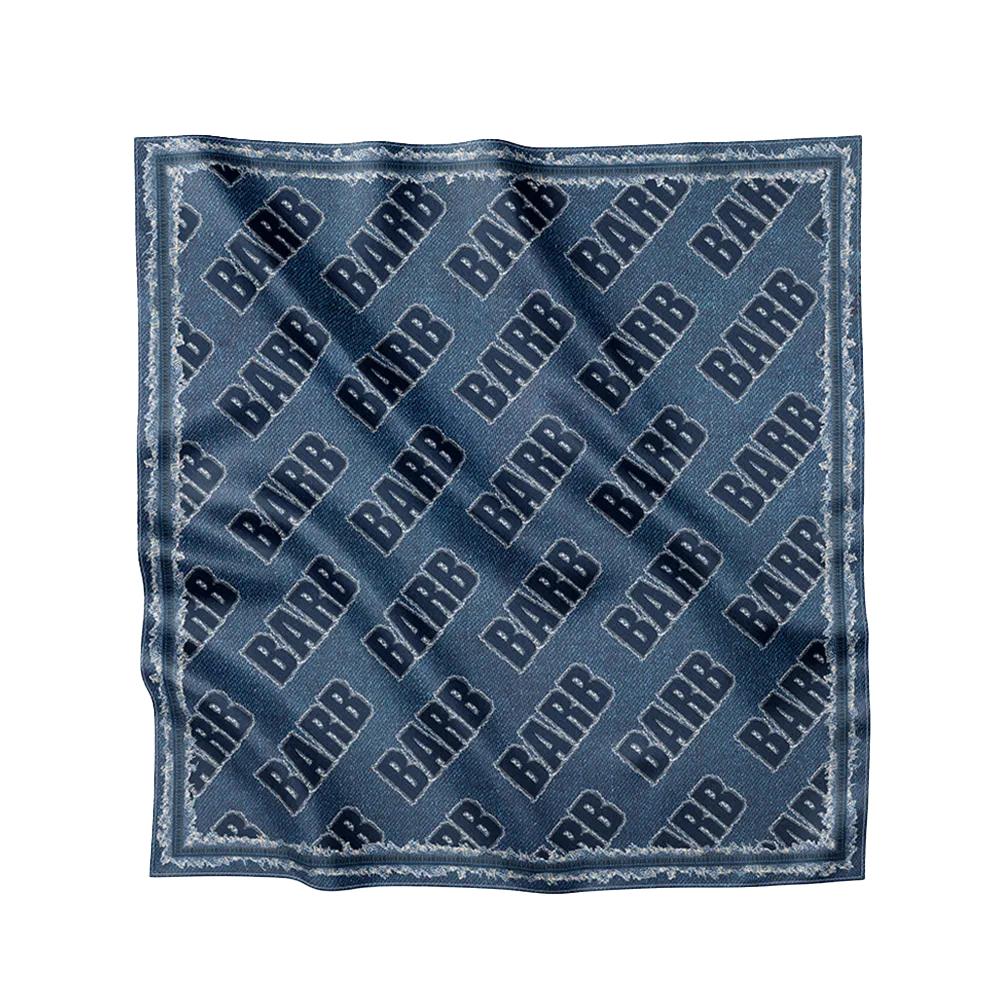 Barb Denim Print Scarf