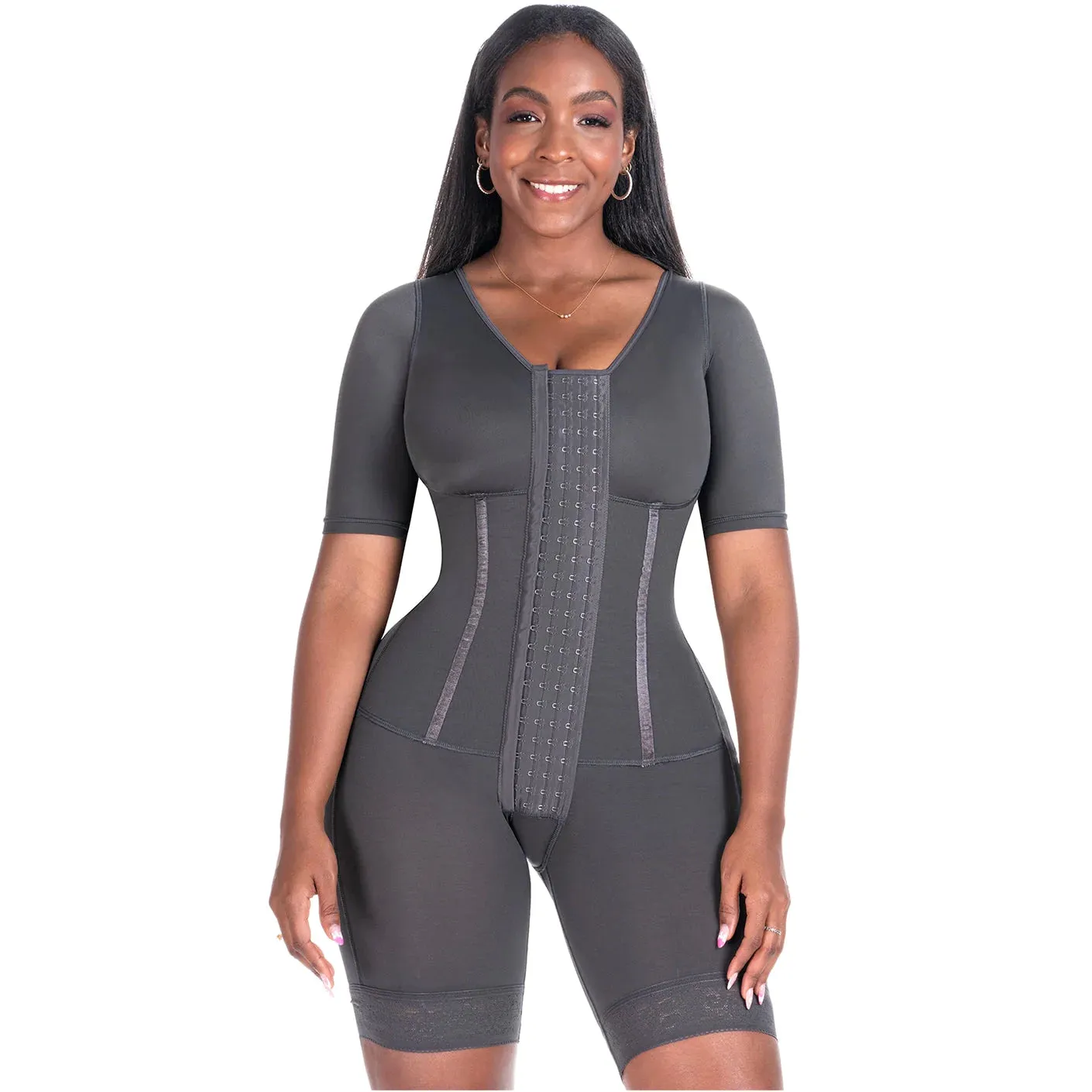 BLING SHAPERS 938BF | PRENDA COLOMBIANA DE COMPRESIÓN PARA MUJER | USO POST-QUIRÚRGICA | CON MANGAS Y SUJETADOR INCORPORADO | EN