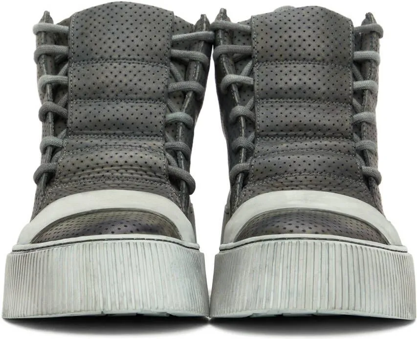 Boris Bidjan Saberi Grey Bamba 1.1 High Top Sneakers