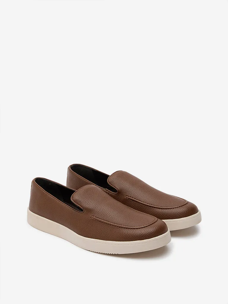 Buy SOLEPLAY Tan Slip-On Loafers from Westside