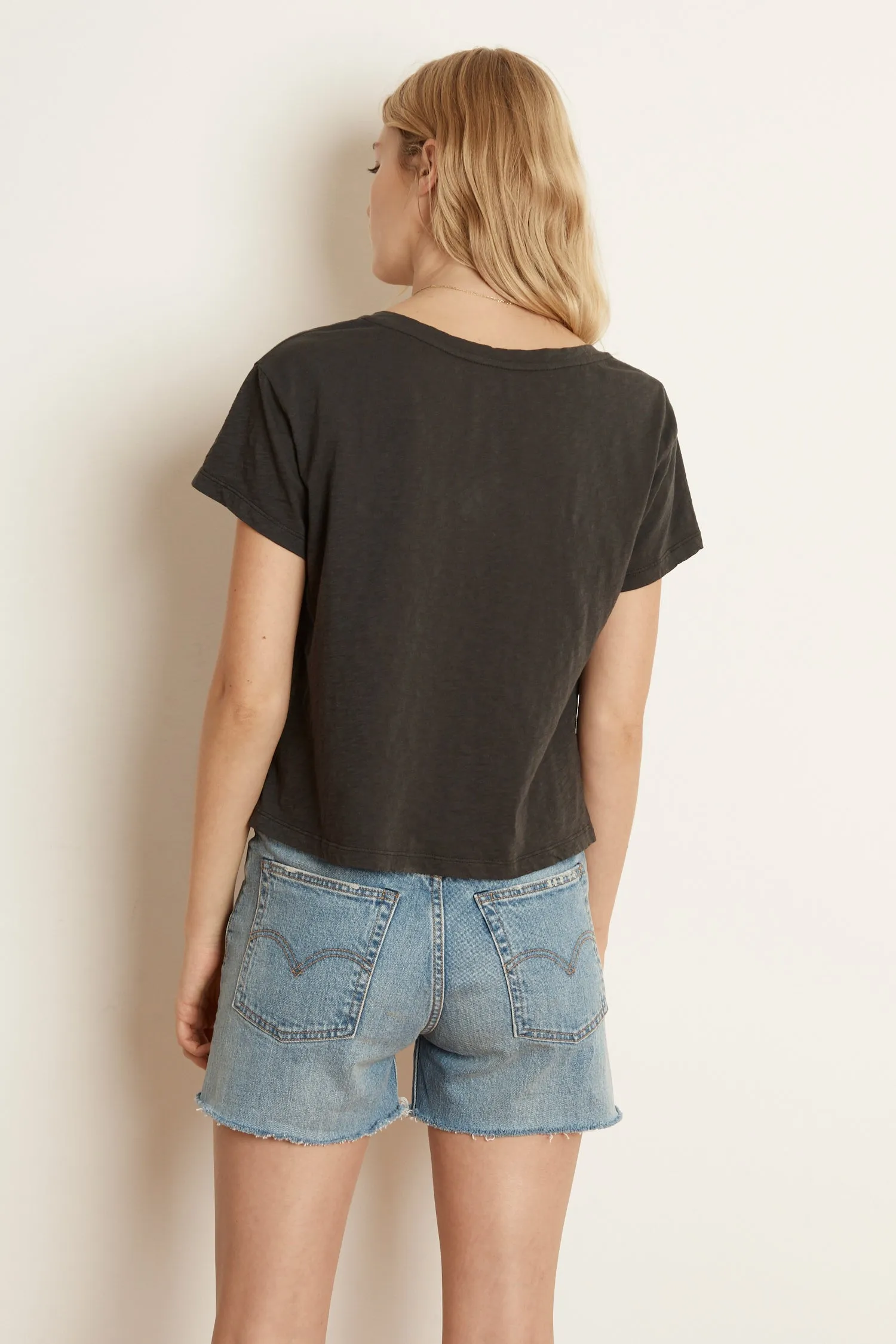 DILLON HIGH RISE DENIM SHORT IN COAST