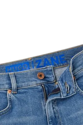 Extra-slim-fit jeans in blue stretch denim