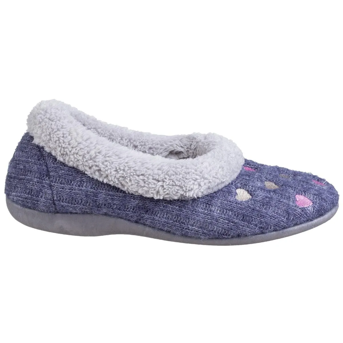 Fleet & Foster Alaska Slip On Slippers Navy