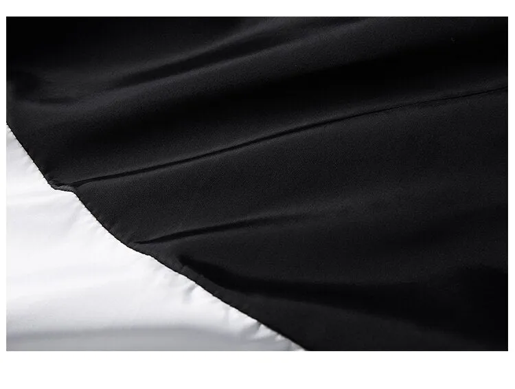 Horizontal Broad Stripe Zipper Hoodie