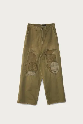 KATSURAGI PORT Baggy Pants(Champetre Remake) - Khaki