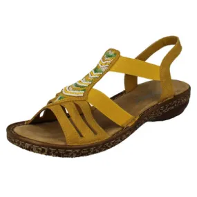 Ladies Rieker Elasticated Sandal 62808