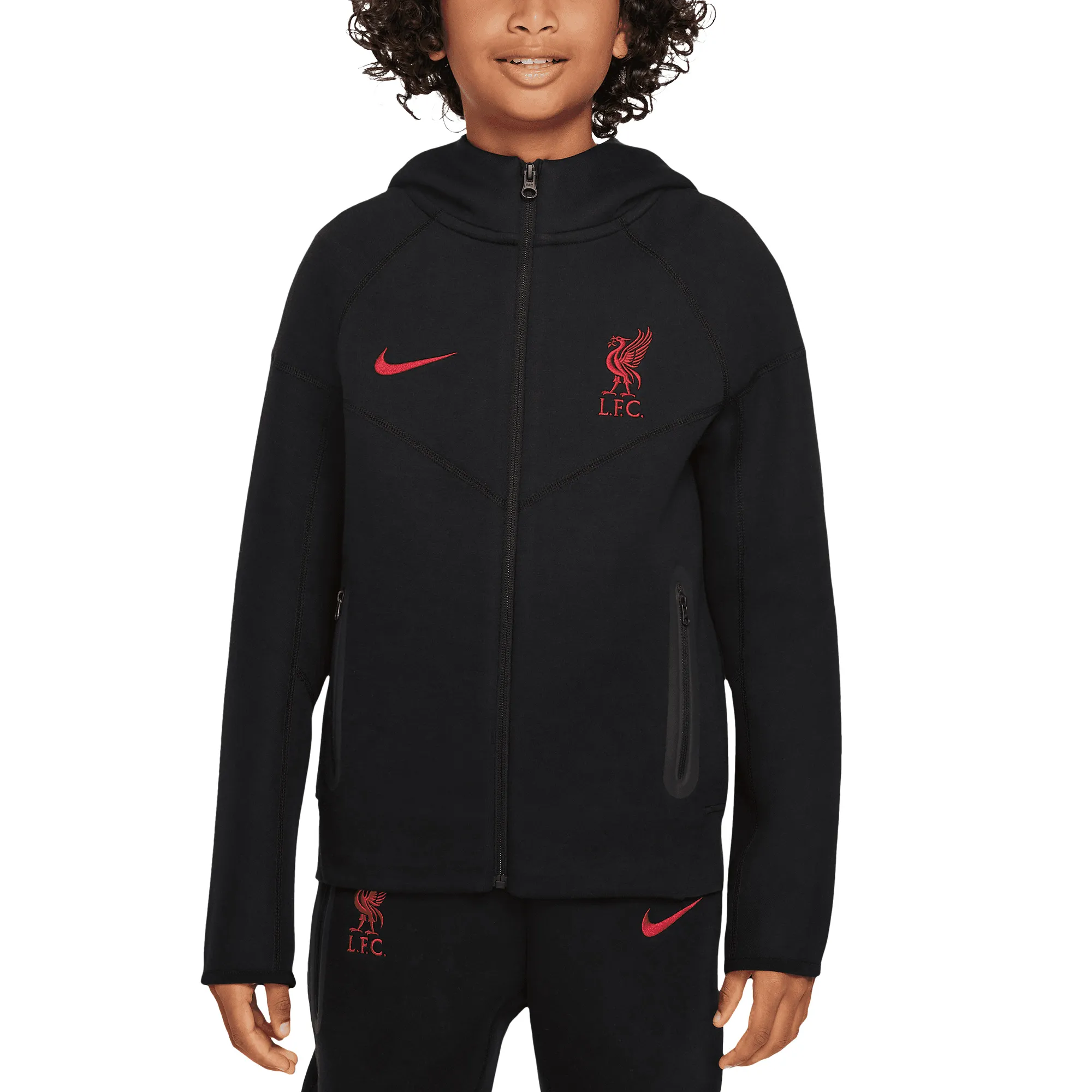 Lids Youth Nike Black Liverpool 2024/25 Tech Fleece Full-Zip Hoodie Jacket
