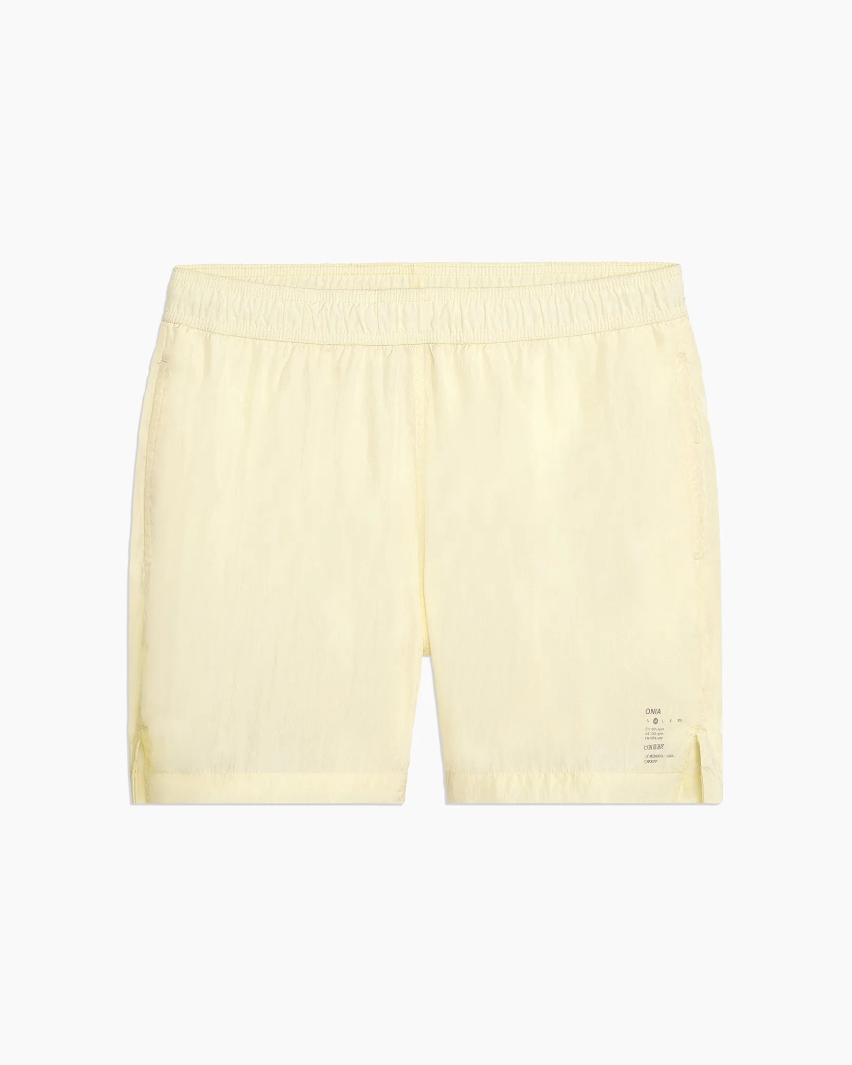 Nylon Crinkle 5 Swim Trunk | Chamomile
