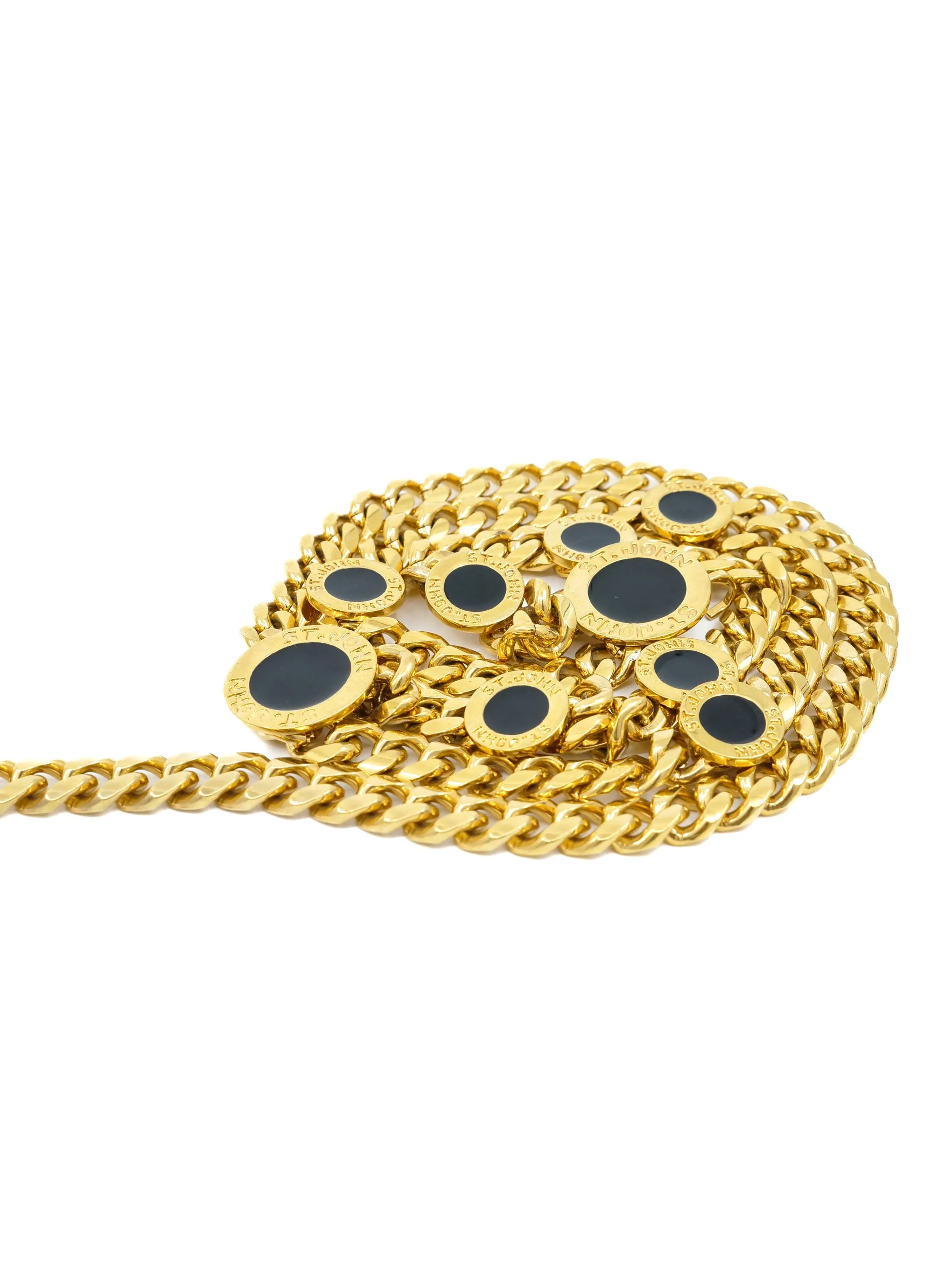 St. John Curb Chain Logo Belt