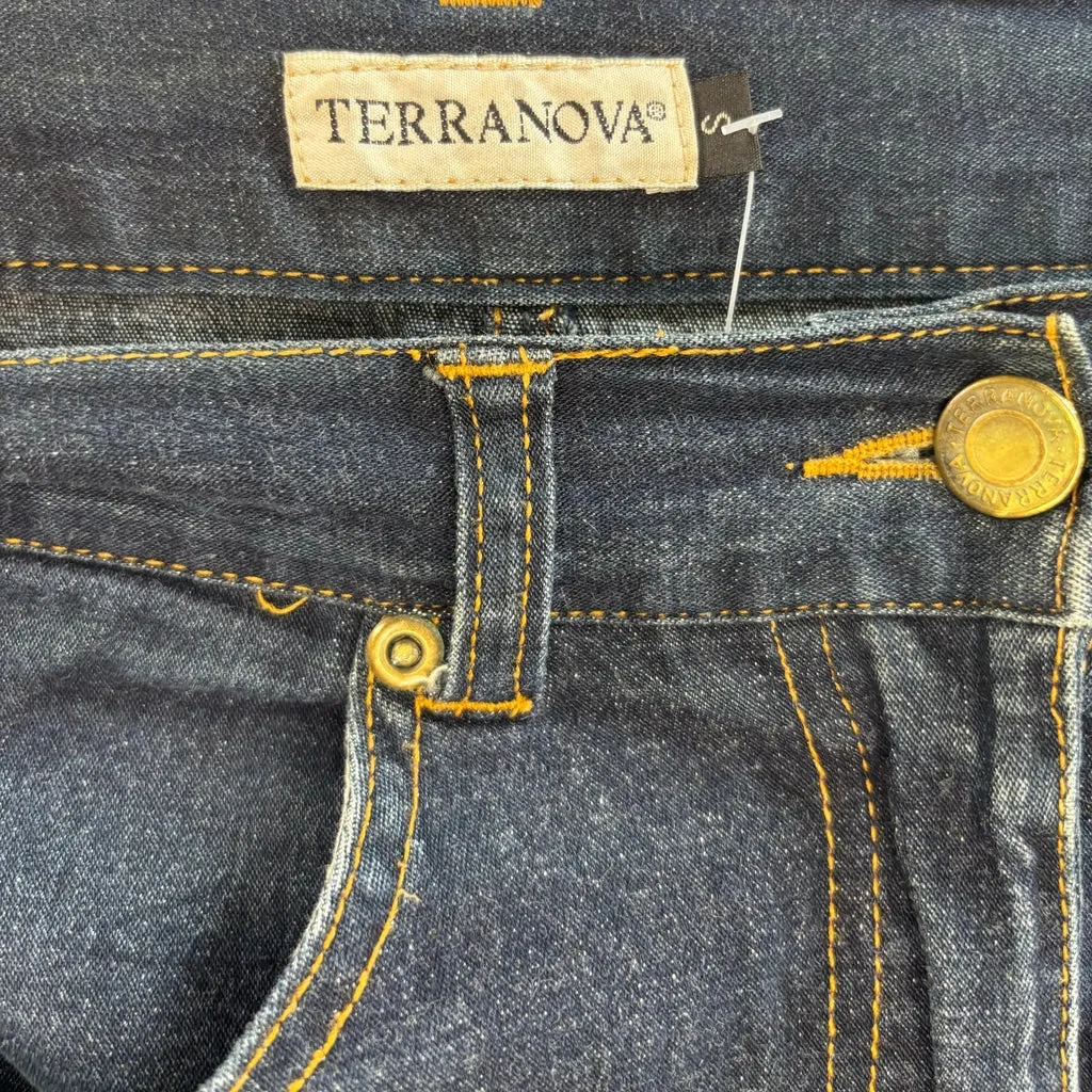 Terranova Maxi Denim Skirt - 28W UK 8 Dark Wash Cotton Blend