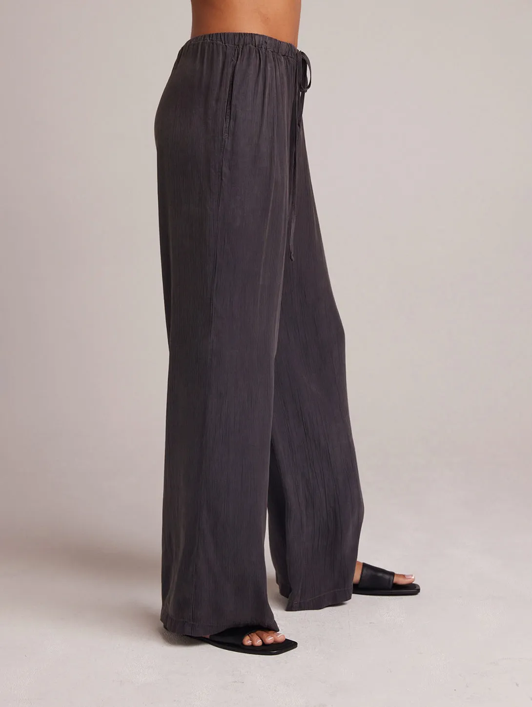 Wide Leg Pant - Slate Charcoal
