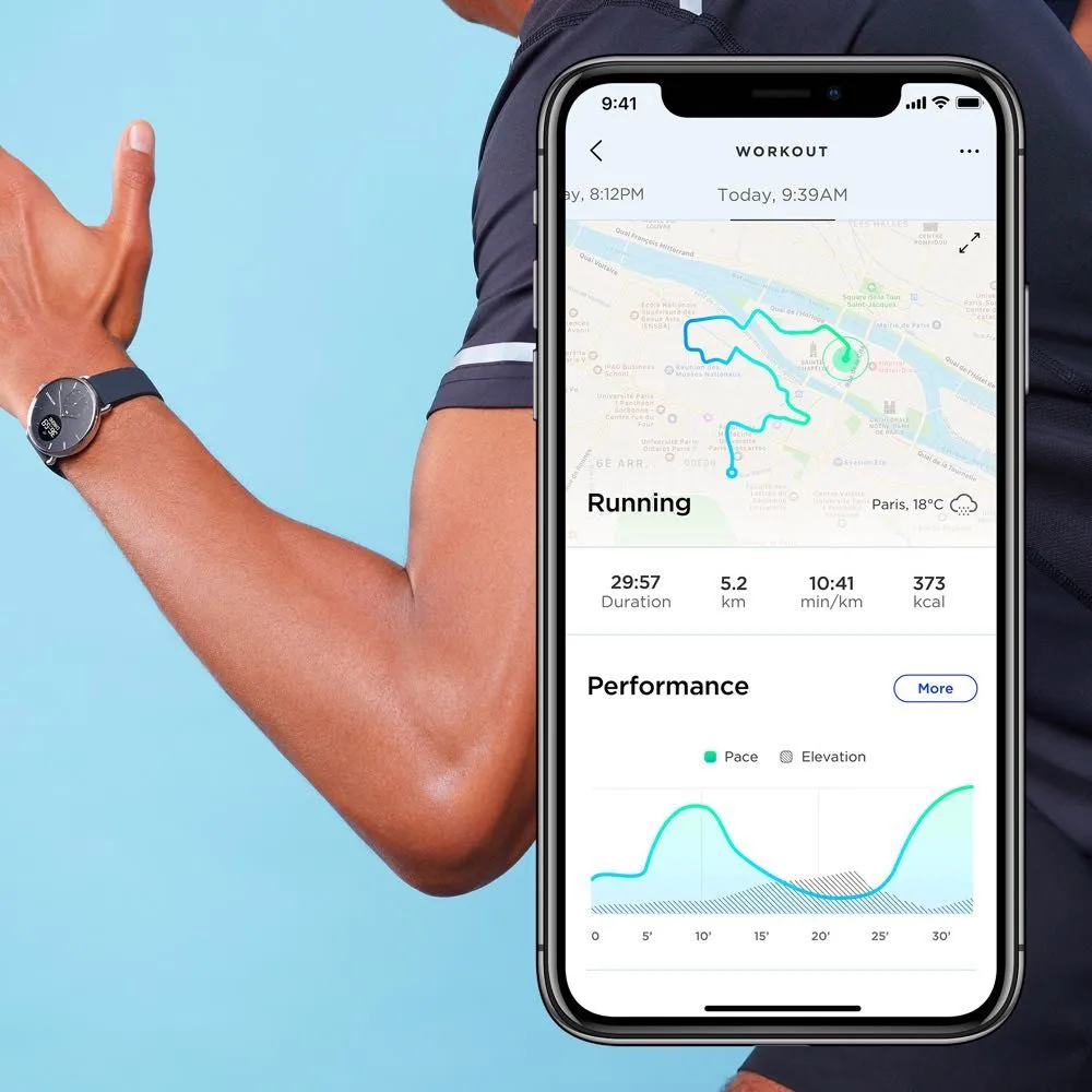 Withings ScanWatch (42 mm) - Hybrid Smartwatch with ECG, Heart Rate & Oximeter