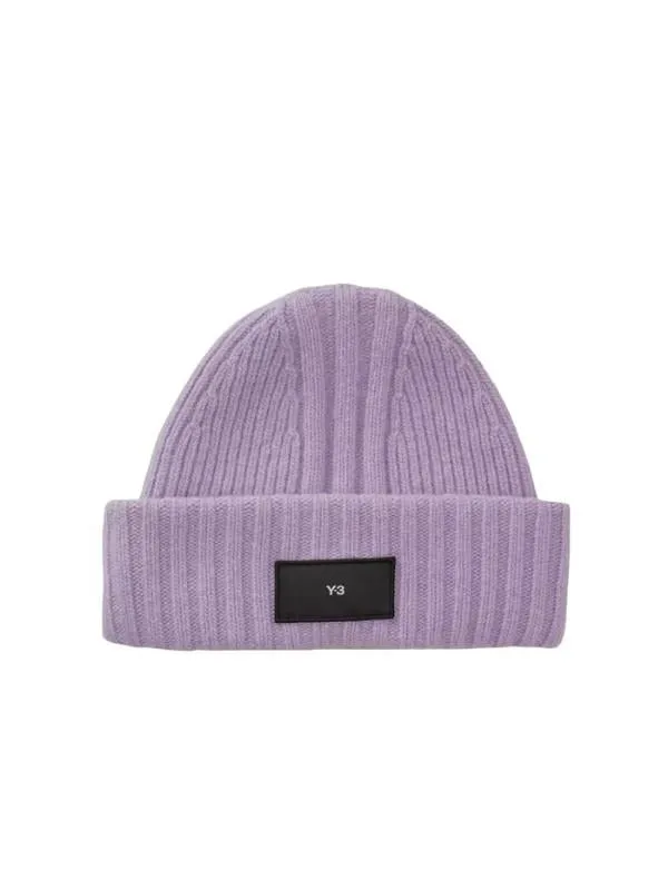 Y3  Beanie Knit Logo Lilac